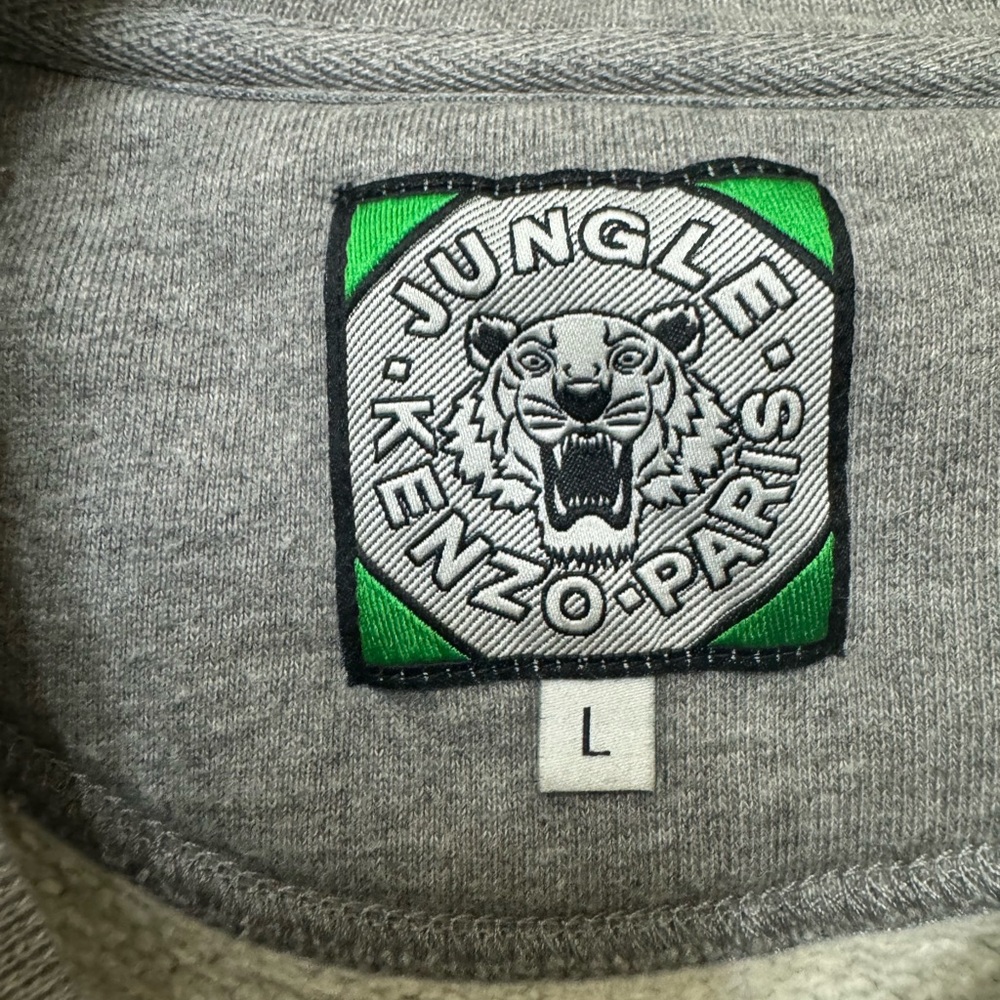 Kenzo Gray Sweatshirt with Tiger Design - Picture 2 of 4